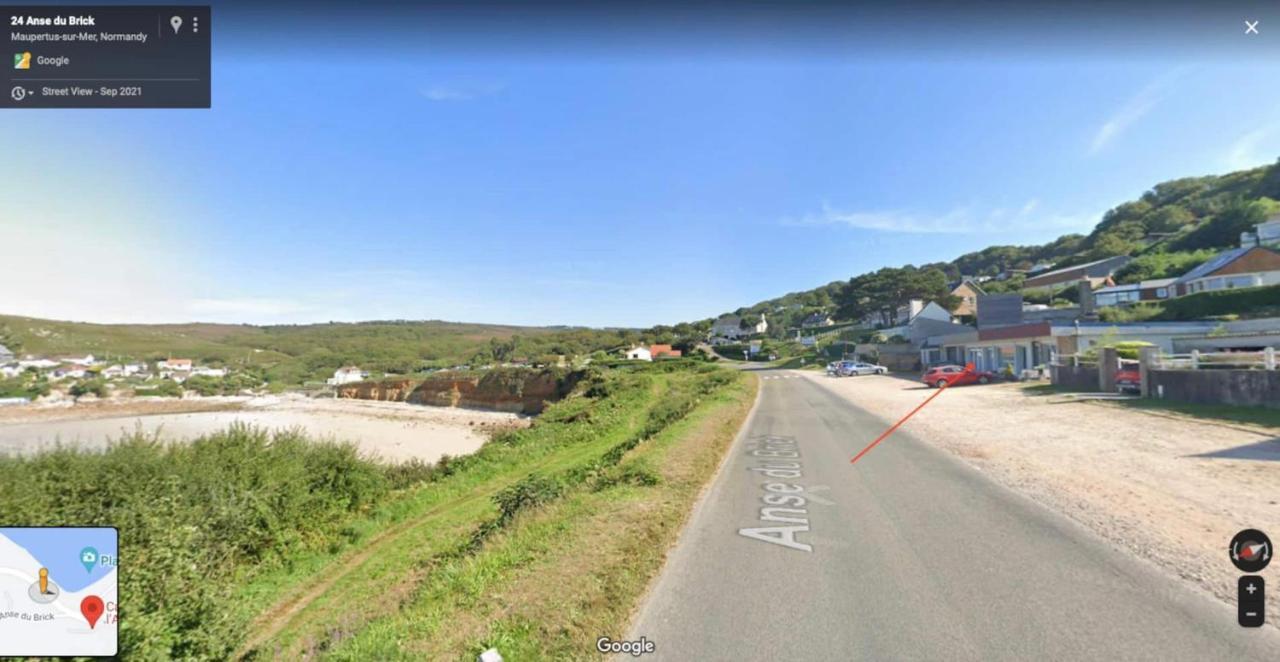 Au Petit Brick - Cosy Beachfront House Maupertus-sur-Mer Buitenkant foto