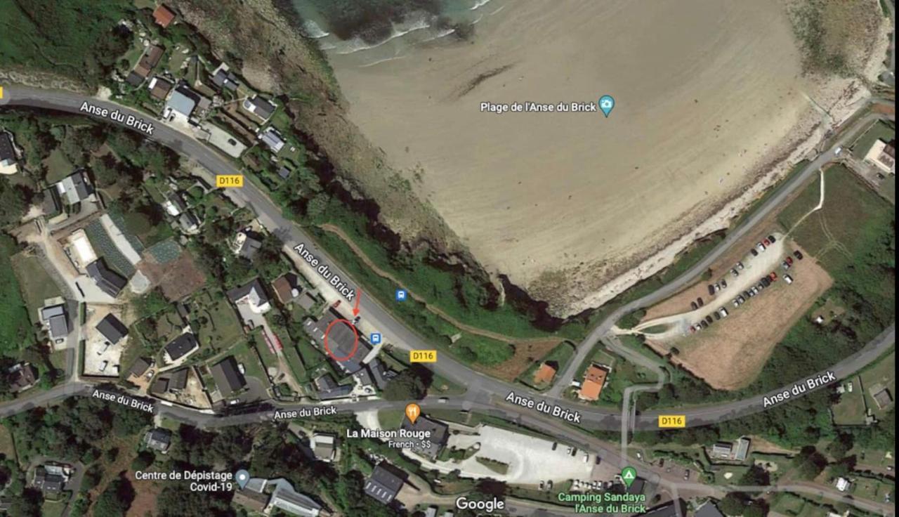 Au Petit Brick - Cosy Beachfront House Maupertus-sur-Mer Buitenkant foto